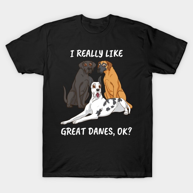 Great Dane Dog Lover Women Dog Owner Men Great Dane T-Shirt by PomegranatePower